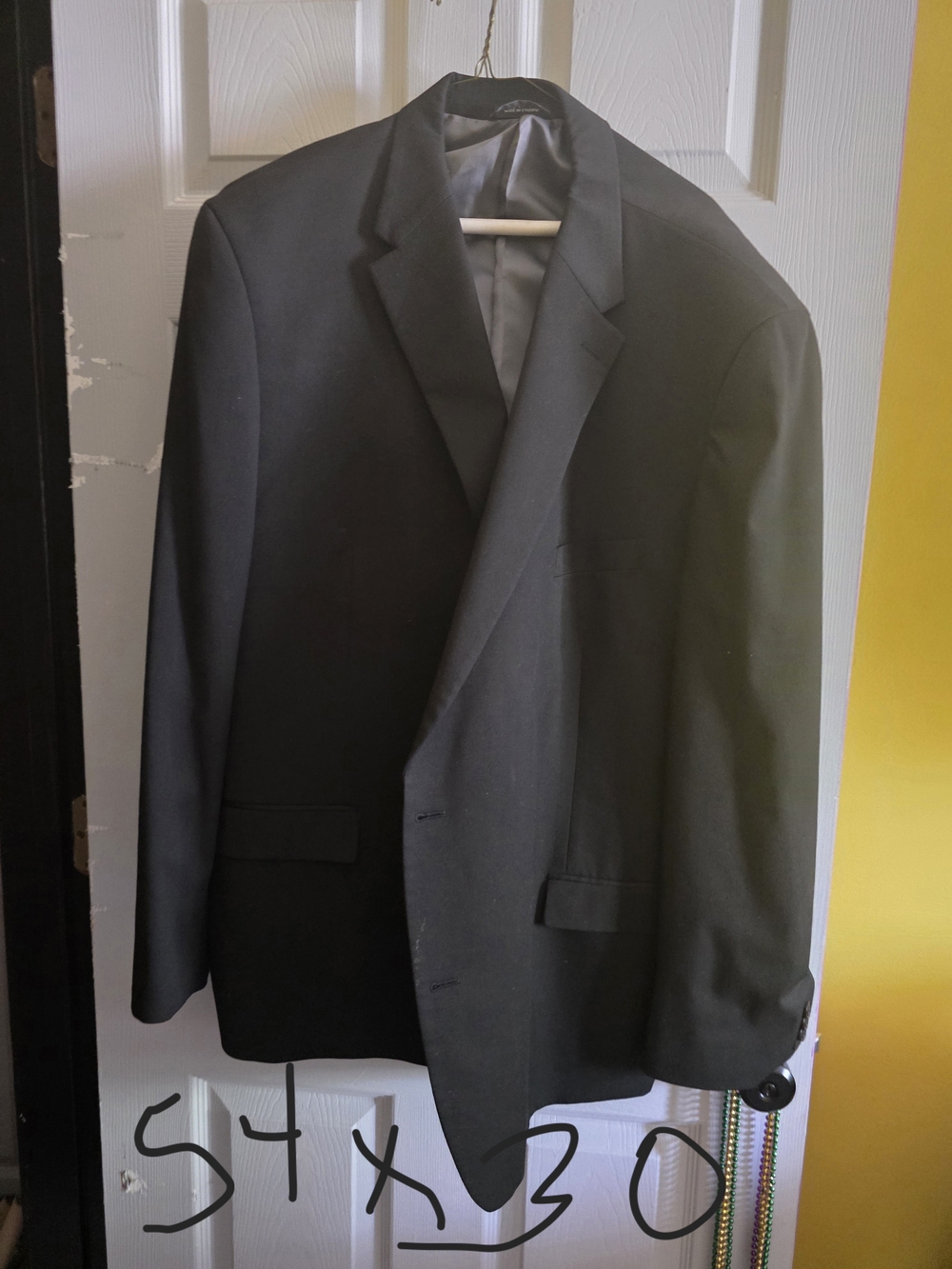 Sean John Black Men's Suit Blazer - Classic Notch Lapel